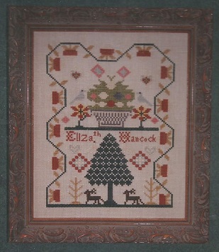 Elizabeth Hancock c. 1830 Sampler