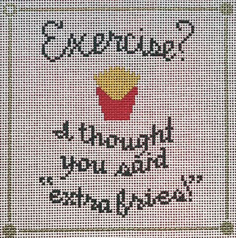 Exercise...extra fries!