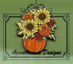 Fall Flowers in Pumpkin Mag Friend