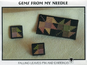 Falling Leaves Pin And Earrings