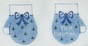 First Christmas Blue Mittens