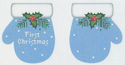 First Christmas Mittens, Blue