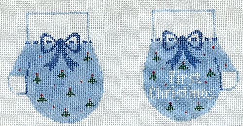 First Christmas Blue Mittens