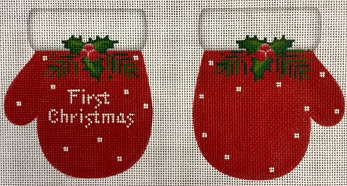 First Christmas Mittens, Red