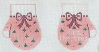 First Christmas Pink Mittens