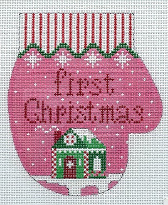 First Xmas Girl Mitten