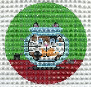 Fish Bowl with Cat