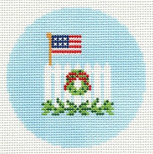 Flag and Picket Fence