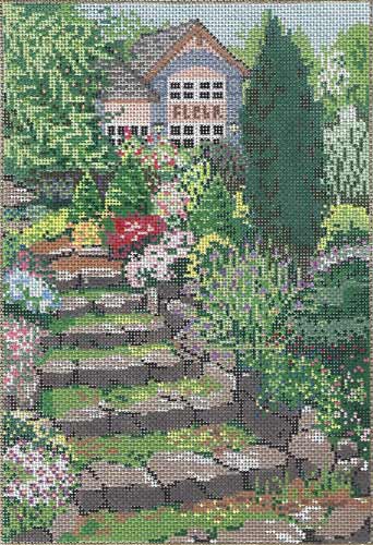 Fleur - Stone Steps in Garden