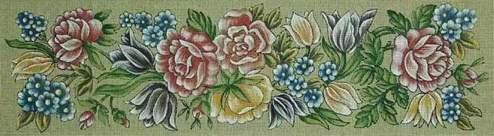 Floral Bench Cover