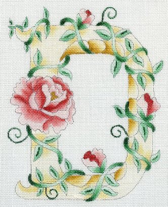 Floral Letter D