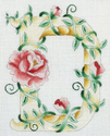 Floral Letter D