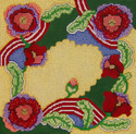 Floral Study, Maroon