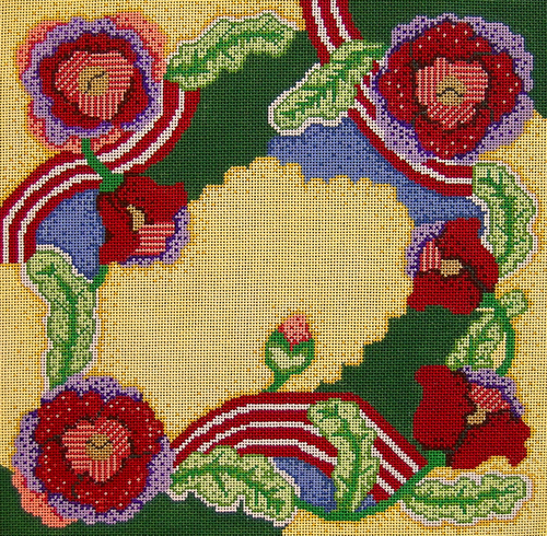 Floral Study, Maroon