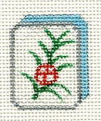 Flower B Mahjong Tile