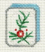 Flower C Mahjong Tile