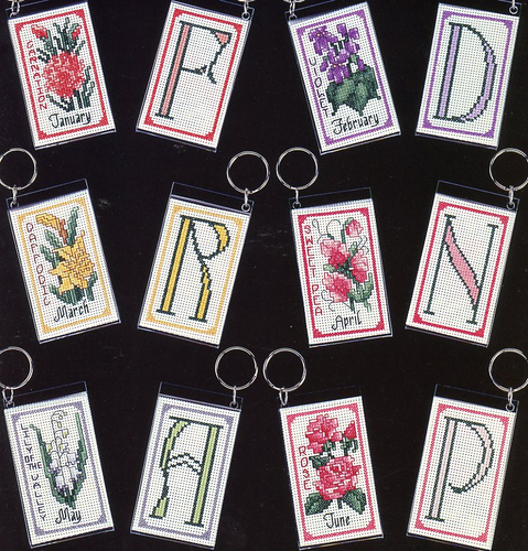 Flower Of The Month Key Chains