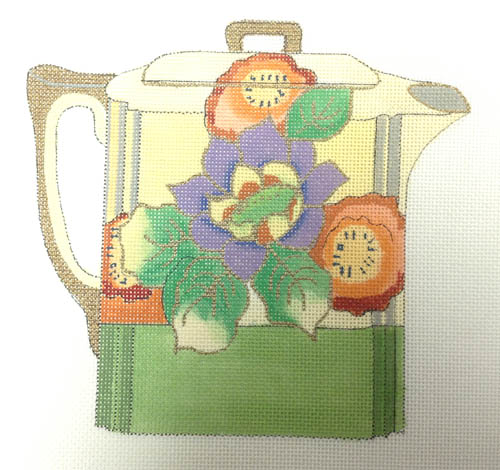 Flowered Teapot
