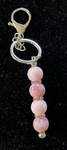 Fob with Pink & Pink Beads