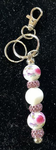 Fob with White & Pink Beads