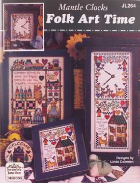 Folk Art Time Mantle Clocks