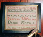 Frederic William Boone Sampler