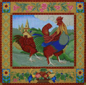 French Country Hen and Rooster