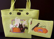 Fresh Mesh Halloween Tote & Clutch