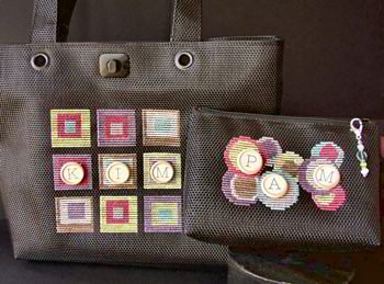 Fresh Mesh Monogram Tote & Clutch