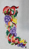 Fruits and Ribbon Stocking