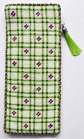 Fuchsia Flowers and Plaid EGC