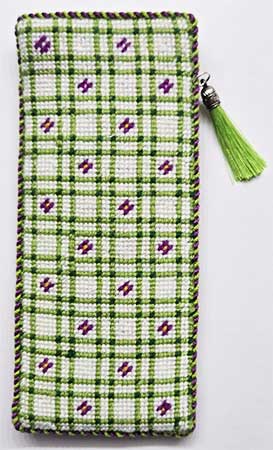 Fuchsia Flowers and Plaid EGC