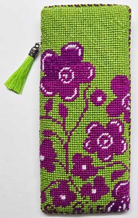 Fuchsia Flowers and Plaid EGC