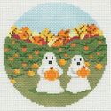 Ghosts Picking Pumpkins