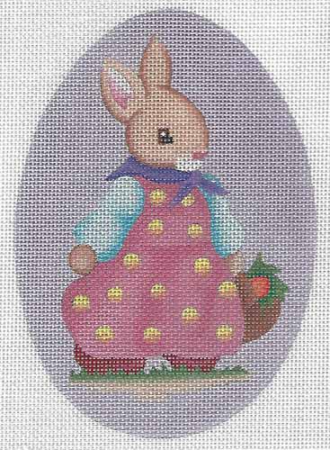 Girl Bunny Egg Ornament