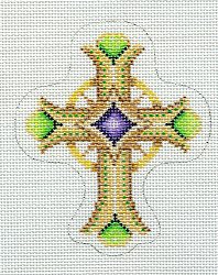 Gold and Green Cross