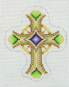 Gold and Green Cross