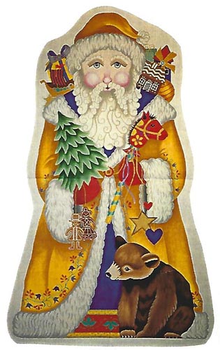 Golden Santa w/ Bear Cub