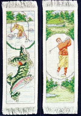 Golf & Fishing Bookmarks
