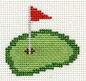 Golf Green w/ Flag