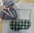 Green Gingham Mini Sock