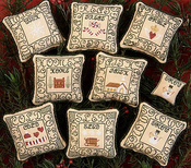 Green Letter Ornaments