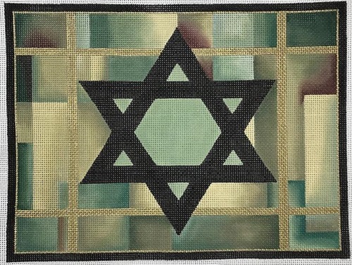 Green Squares w/ Star of David