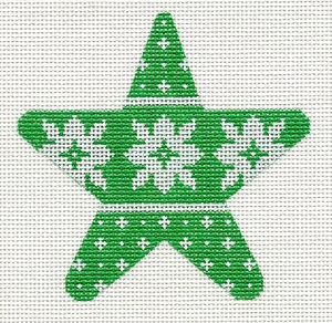 Green and White Mini Star