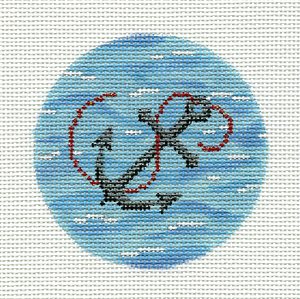 Grey Anchor in Ocean