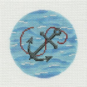 Grey Anchor in Ocean