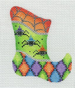 Halloween Sock w/ Spiders