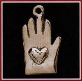 Heart In Hand Charm