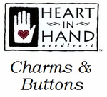Heart In Hand Charms and Buttons