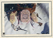 Heart's Desire Needlecase and Scissors Fob